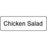 Label Paper Permanent Chicken Salad 1 1/4" X 3/8" White 1000 Per Roll