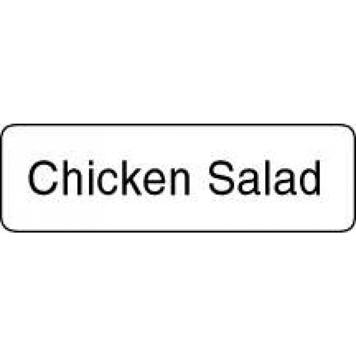 Label Paper Permanent Chicken Salad 1 1/4" X 3/8" White 1000 Per Roll