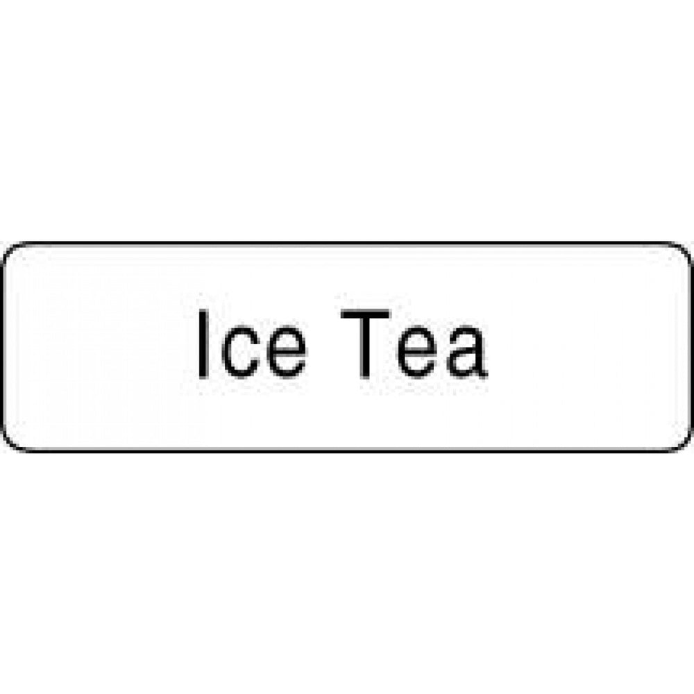 Label Paper Permanent Ice Tea 1 1/4" X 3/8" White 1000 Per Roll