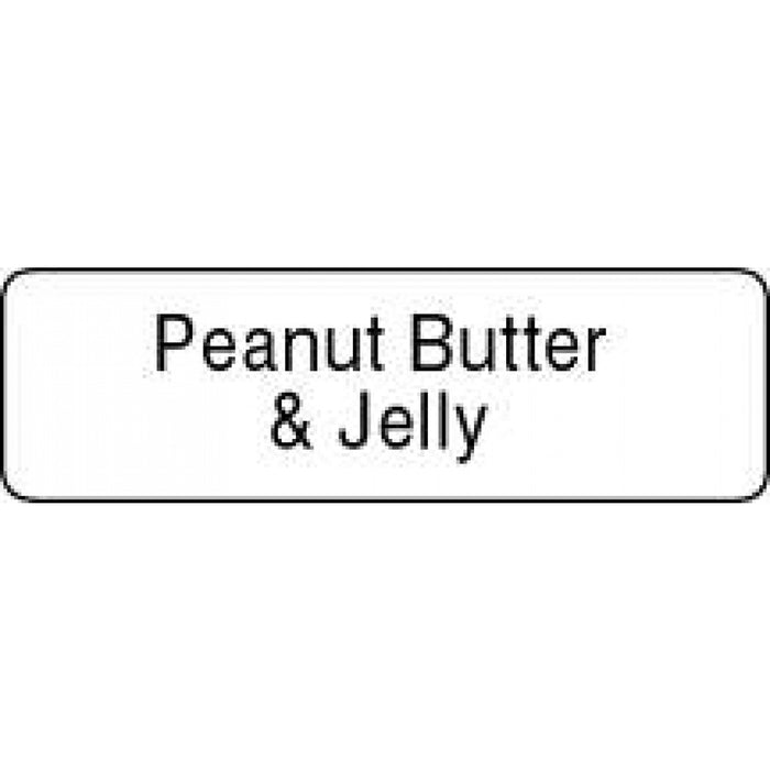 Label Paper Permanent Peanut Butter & Jelly 1 1/4" X 3/8" White 1000 Per Roll