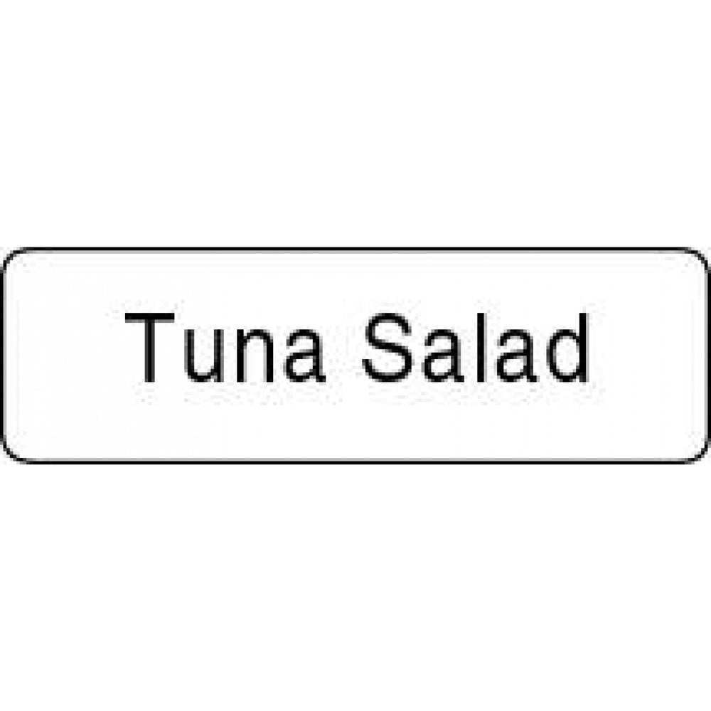 Label Paper Permanent Tuna Salad 1 1/4" X 3/8" White 1000 Per Roll