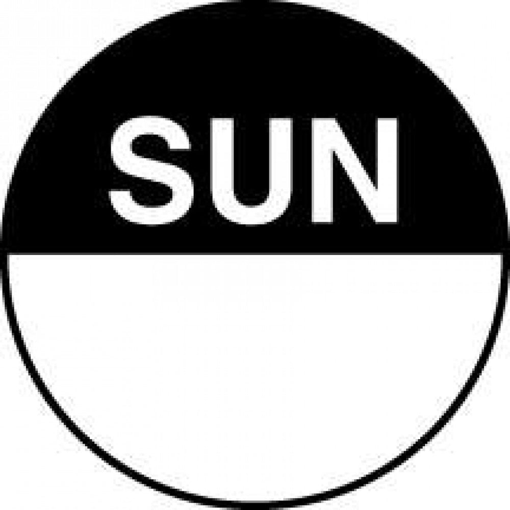 Label Paper Permanent Sun Black 1000 Per Roll