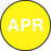 Label Paper Permanent Apr Yellow 1000 Per Roll