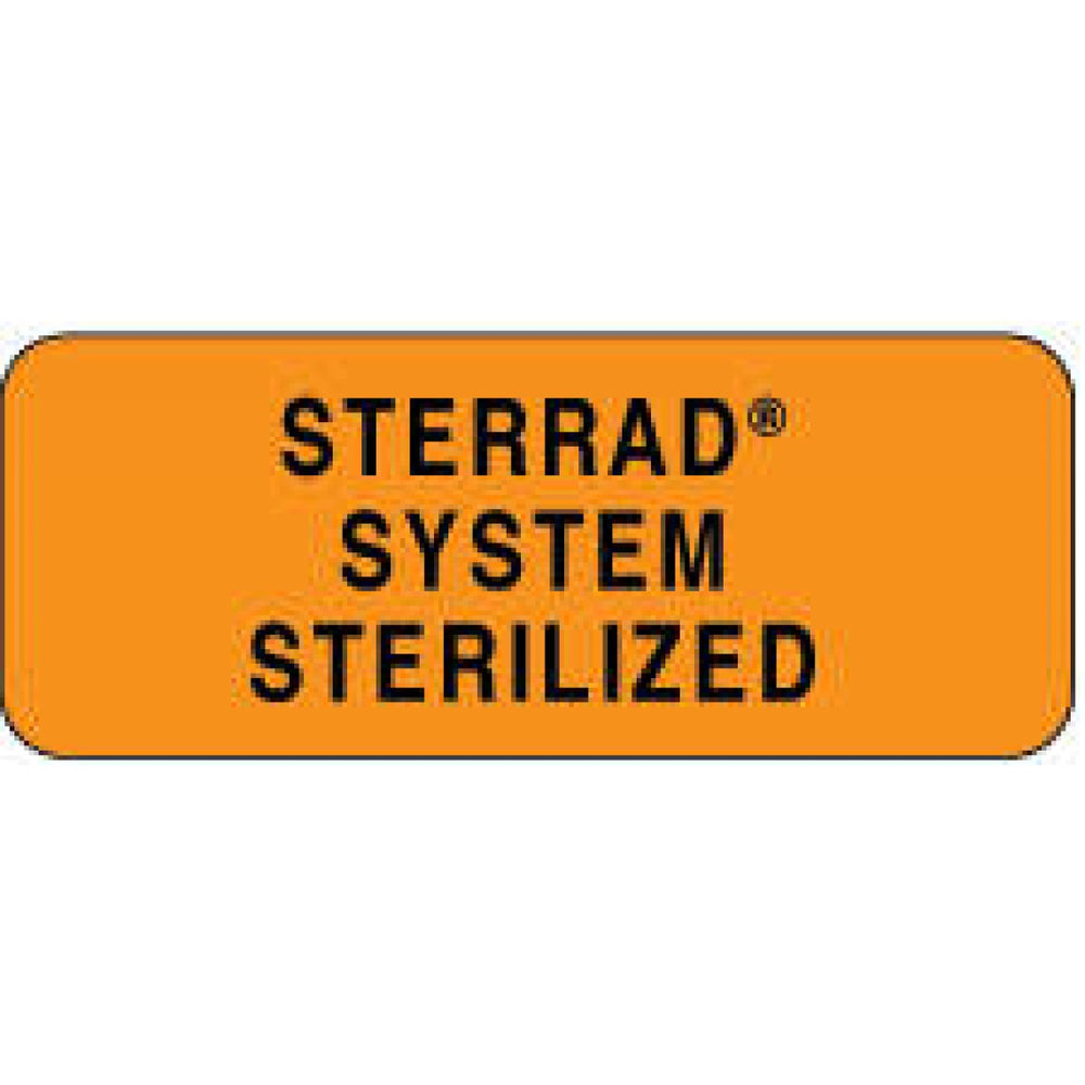 Label Tyvek Permanent Sterrad System 2 1/4" X 7/8" Fl. Orange 1000 Per Roll