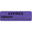 Label Paper Permanent Expires February 2 7/8" X 7/8" Purple 1000 Per Roll