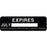 Label Paper Permanent Expires July [ 2 7/8" X 7/8" Black 1000 Per Roll