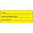 Label Paper Removable Item ___ Date Ster 2 1/4" X 7/8" Yellow 1000 Per Roll