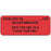 Label Paper Removable Sterilized On 2 1/4" X 7/8" Fl. Red 1000 Per Roll