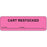 Label Paper Removable Chart Restocked 2 7/8" X 7/8" Fl. Pink 1000 Per Roll