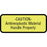 Label Paper Permanent Caution Antineoplastic 2 1/4" X 7/8" Fl. Yellow With Black 1000 Per Roll