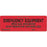 Label Paper Permanent Respiratory Care 1 1/2" Core 6" X 2 Fl. Red 250 Per Roll