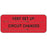 Label Paper Removable Vent Set Up: 2 1/4" X 7/8" Fl. Red 1000 Per Roll