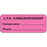 Label Paper Permanent L.P.S Conservatorship 2 1/4" X 7/8" Fl. Pink 1000 Per Roll