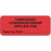 Label Paper Permanent Temporary Conservator 2 1/4" X 7/8" Fl. Red 1000 Per Roll