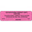 Label Paper Removable Occupational Therapy 2 7/8" X 7/8" Fl. Pink 1000 Per Roll