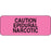 Label Paper Permanent Caution Epidural 2 1/4" X 7/8" Fl. Pink 1000 Per Roll