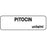 Anesthesia Label Paper Permanent Pitocin Units/Ml 1 1/4" X 3/8" White 1000 Per Roll