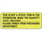 Label Paper Permanent This Is Not A Stock 2 1/4" X 7/8" Fl. Yellow 1000 Per Roll