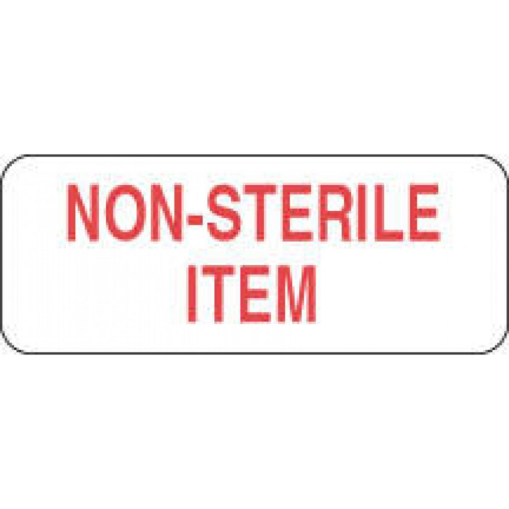 Label Paper Permanent Non-Sterile Item 2 1/4" X 7/8" White 1000 Per Roll