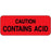 Label Paper Permanent Caution Contains 2 1/4" X 7/8" Fl. Red 1000 Per Roll