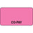 Label Paper Permanent Co-Pay 1 5/8" X 7/8" Fl. Pink 1000 Per Roll