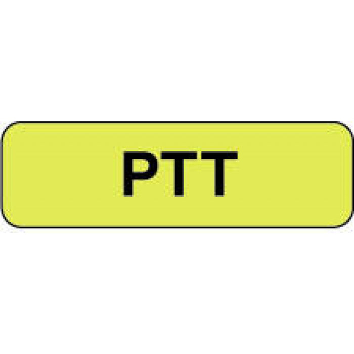 Label Paper Permanent Ptt 1 1/4" X 3/8" Fl. Yellow 1000 Per Roll