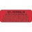 Label Paper Permanent 10 % Formalin 2 1/4" X 7/8" Fl. Red 1000 Per Roll