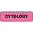 Label Paper Permanent Cytology 1 1/4" X 3/8" Fl. Pink 1000 Per Roll