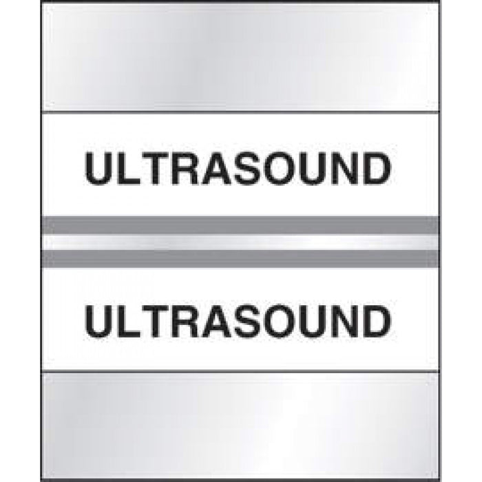 Chart Tab Paper Ultrasound 1 1/2" X 1 1/4" Gray 100 Per Package