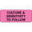 Label Paper Permanent Culture & 2 1/4" X 7/8" Fl. Pink 1000 Per Roll