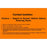 Label Paper Removable Contact Isolation 8" X 5 1/4" Fl. Orange 50 Per Package