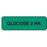 Label Paper Permanent Glucose 2 Hr. 1 1/4" X 3/8" Green 1000 Per Roll