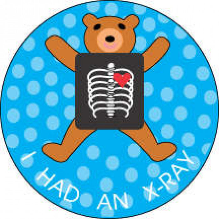 Label Pediatric Award Sticker Paper Permanent I Had An X-Ray Blue 250 Per Roll