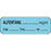 Anesthesia Label With Date, Time, And Initial Paper Permanent Alfentanil Mg/Ml 1 1/2" X 1/2" Blue 1000 Per Roll