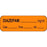 Anesthesia Label With Date, Time, And Initial Paper Permanent Diazepam Mg/Ml 1 1/2" X 1/2" Orange 1000 Per Roll