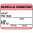 Label Self-Laminating Paper Permanent Biomedical Engineering 1" 1/2" Core 1 1/4" X 1 Pink 1000 Per Roll