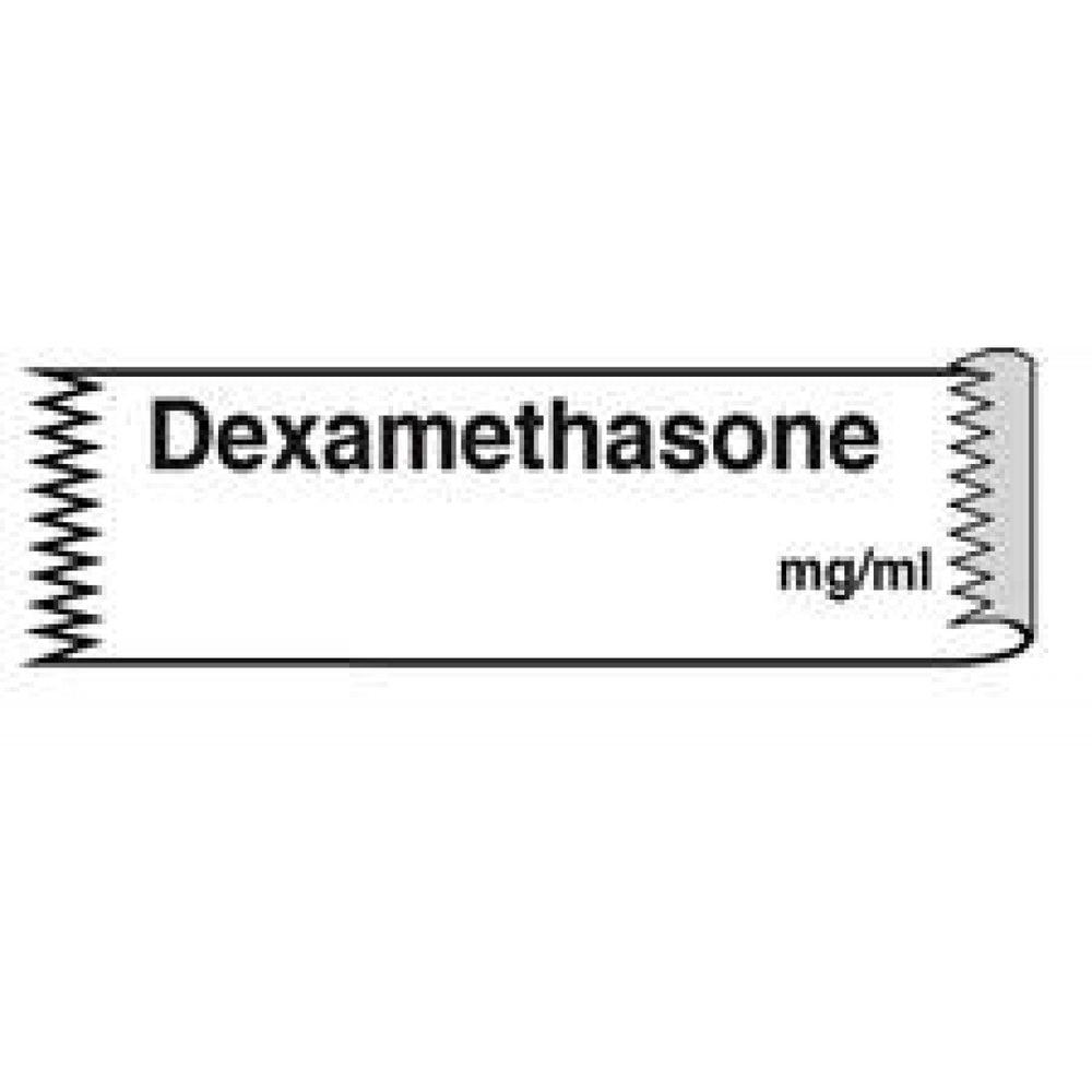 Anesthesia Tape Removable Dexamethasone Mg/Ml 1" Core 1/2" X 500" Imprints White 333 500 Inches Per Roll