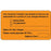 Label Paper Permanent Your Insurance 3" X 1 3/4" Fl. Orange 500 Per Roll