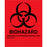 Label Paper Permanent Biohazard 8" X 10" Fl. Red 50 Per Package