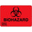 Label Paper Permanent Biohazard Hazard 3" X 2" Fl. Red 500 Per Roll