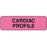 Label Paper Permanent Cardiac Profile 1 1/4" X 3/8" Fl. Pink 1000 Per Roll