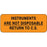 Label Paper Permanent Instruments Are Not 2 1/4" X 7/8" Fl. Orange 1000 Per Roll