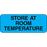 Label Paper Permanent Store At Room 2 1/4" X 7/8" Blue 1000 Per Roll