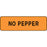 Label Paper Permanent No Pepper 1 1/4" X 3/8" Fl. Orange 1000 Per Roll