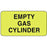 Label Paper Permanent Empty Gas Cylinder 1 5/8" X 7/8" Fl. Yellow 1000 Per Roll