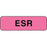 Label Paper Permanent Esr 1 1/4" X 3/8" Fl. Pink 1000 Per Roll