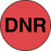 Label Paper Permanent Dnr Red 1000 Per Roll