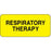 Label Paper Permanent Respiratory Therapy 2 1/4" X 7/8" Yellow 1000 Per Roll