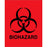 Label Paper Permanent Biohazard 8" X 10" Fl. Red 50 Per Package