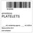 Label Isbt 128 Synthetic Permanent "Apheresis Platelets'' Core 2" X 2" White 500 Per Roll